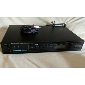 Kenwood Vintage KT-74 AM/FM Stereo Synthesizer Tuner Tested. Working